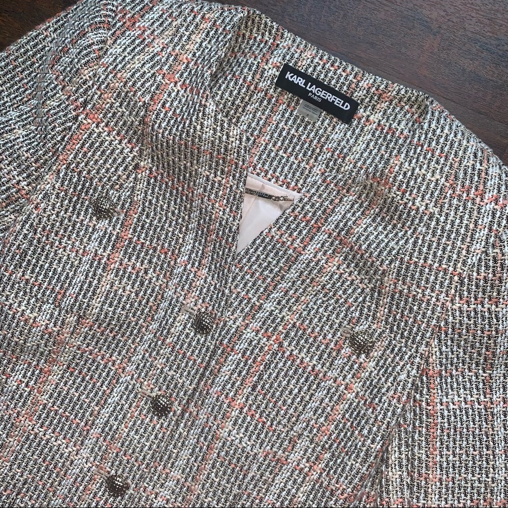 Karl Lagerfeld Nae Tweed Suit Jacket - Picture 4 of 10